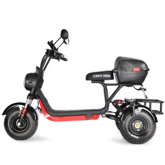 Электротрицикл WHITE SIBERIA TRIKE MINI BLACK 1500W